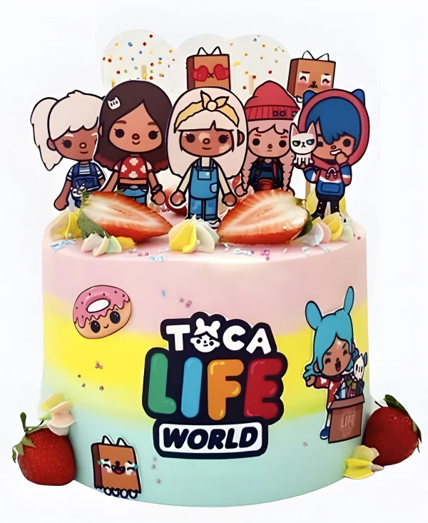 Торт Тока Бока с клубникой Фото