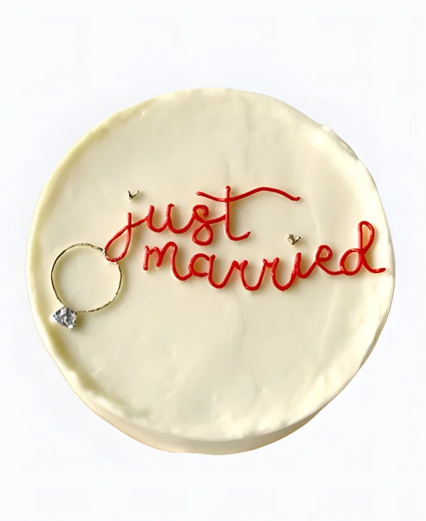 Торт Только что женился Фото