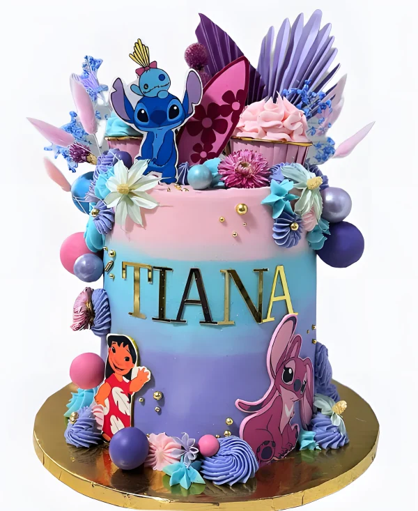 Торт в фиолетовых тонах Фото