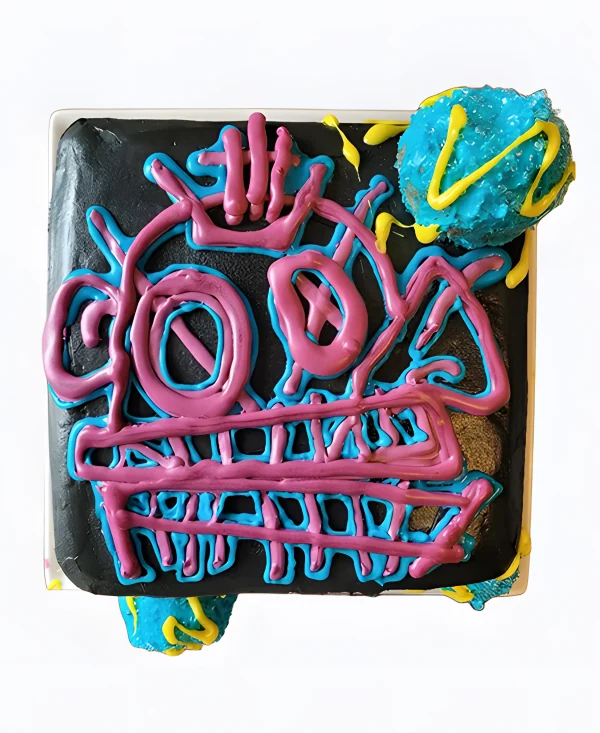 Торт в стиле Джинкс из Аркейн на день рождения Фото