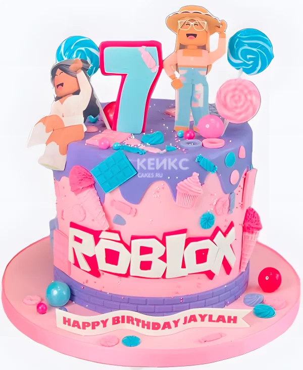 Торт в стиле Роблокс Сладости Фото