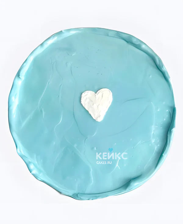 Торт в стиле Тиффани Сердечко Фото