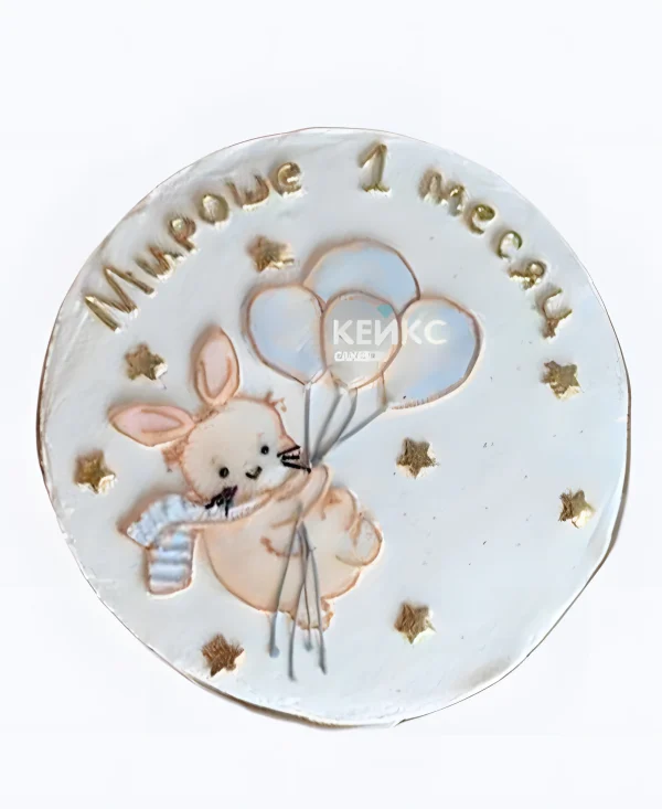 Торт Зайчик и звезды Фото