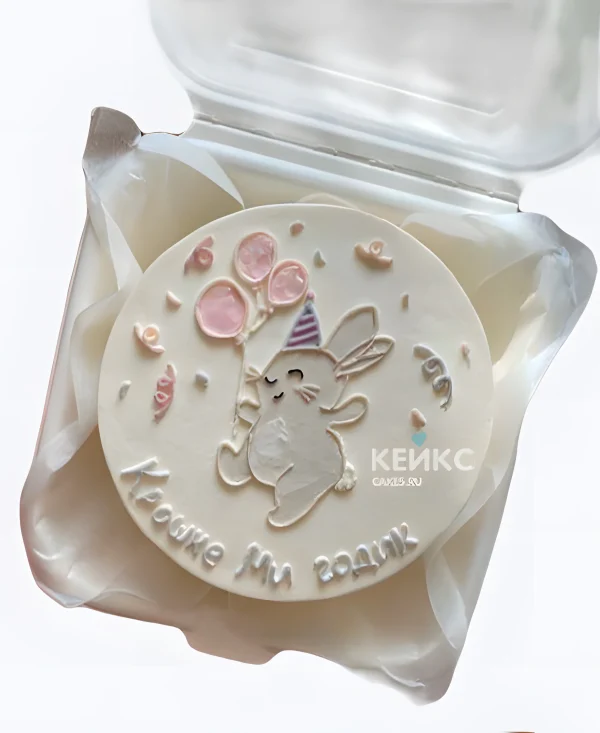 Торт Зайчик с шариками Фото