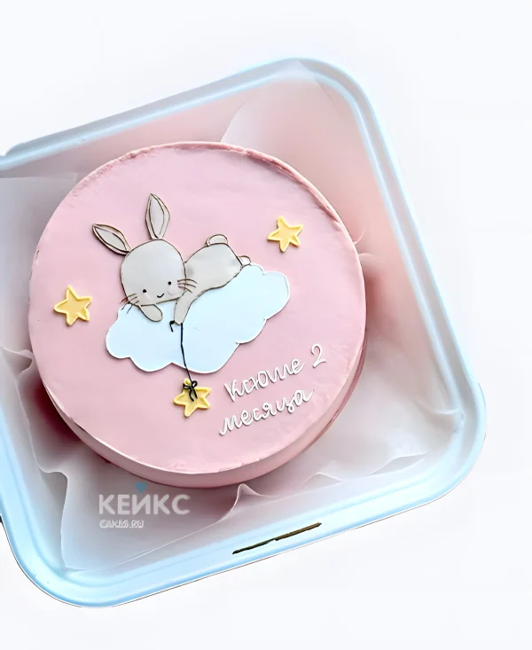 Торт Зайка на облачке для девочки Фото