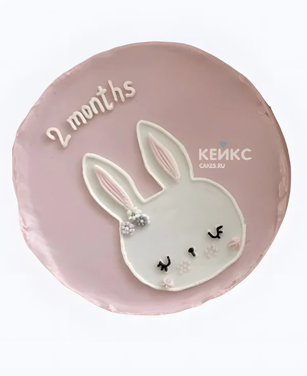 Торт с рисунком кролика для девочки Фото