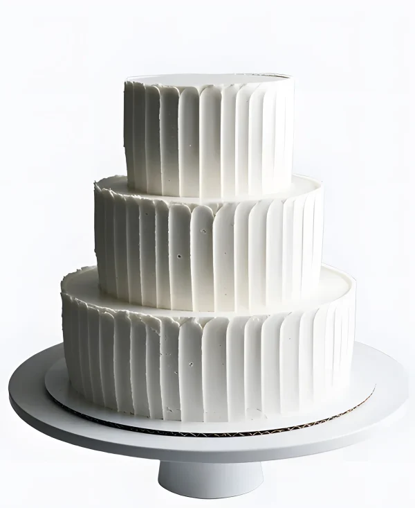 Трендовый торт без мастики на свадьбу Фото