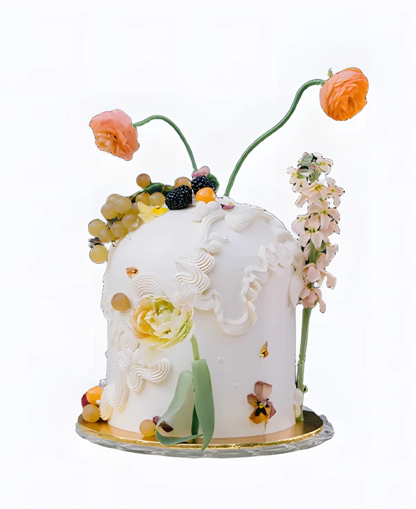 Трендовый торт на свадьбу необычный Фото