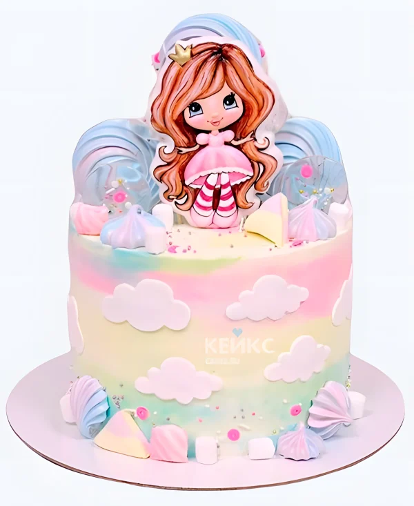 Милый торт для девочки Фото