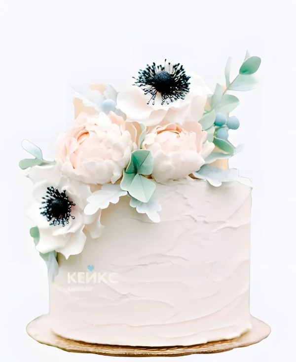 Весенний свадебный торт Букет Фото