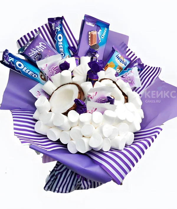 Букет девочке из конфет 2 Фото