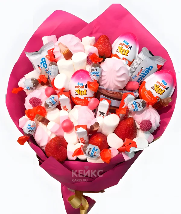 Букет девочке из конфет 3 Фото