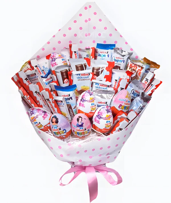 Букет девочке из конфет 4 Фото