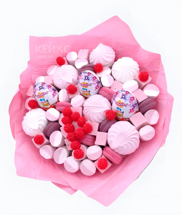 Букет девочке из конфет  5 Фото