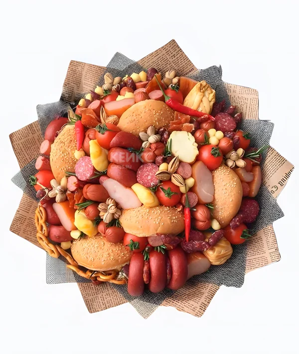 Букет из бургеров Фото