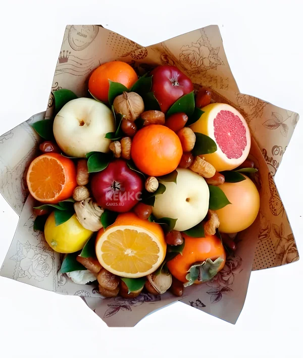 Букет из фруктов и сухофруктов 2 Фото
