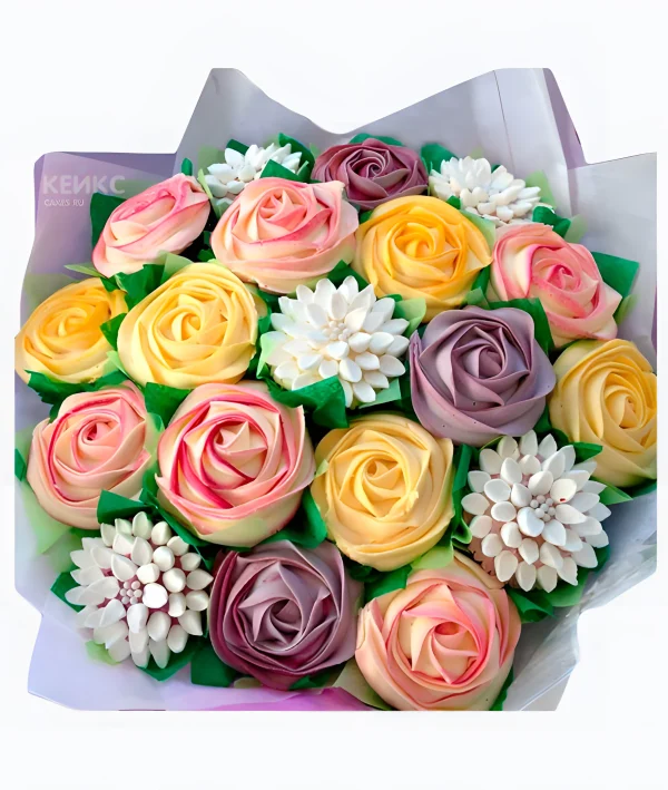 Букет из капкейков 1 Фото