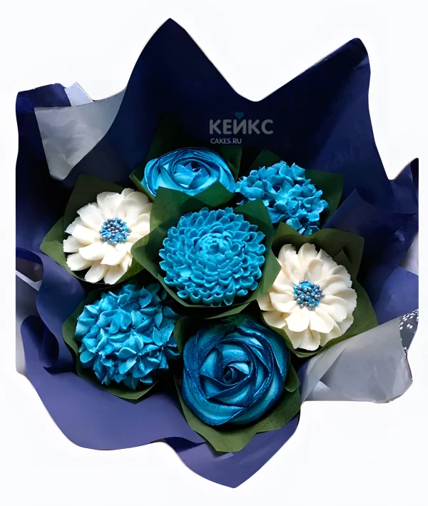 Букет из капкейков 2 Фото