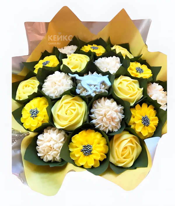 Букет из капкейков 3 Фото