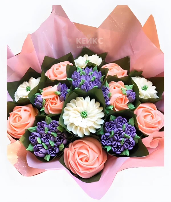 Букет из капкейков 5 Фото