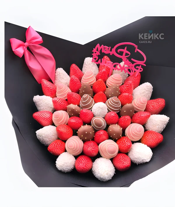Букет из клубники в шоколаде 10 Фото