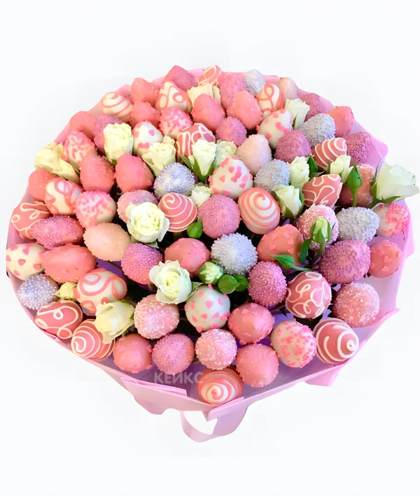 Букет из клубники в шоколаде 12 Фото