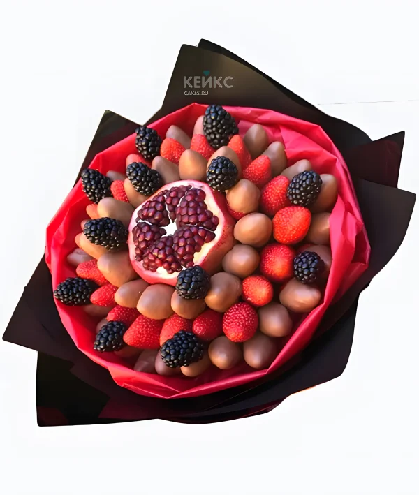 Букет из клубники в шоколаде 2 Фото