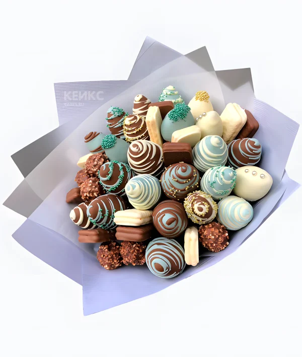 Букет из клубники в шоколаде 3 Фото