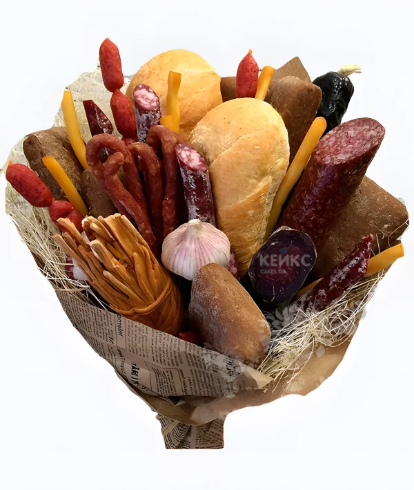 Букет из колбас для мужчины Фото