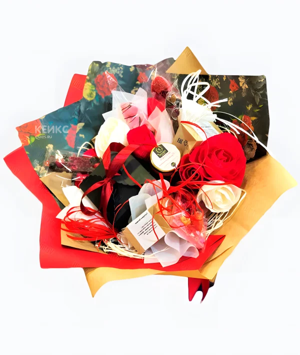 Букет из конфет и чая  6 Фото