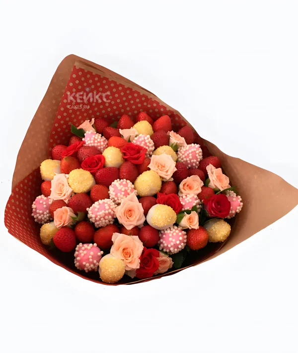 Букет из конфет и ягод 5 Фото