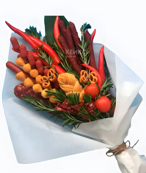 Букет из копченостей для мужчины 4 Фото
