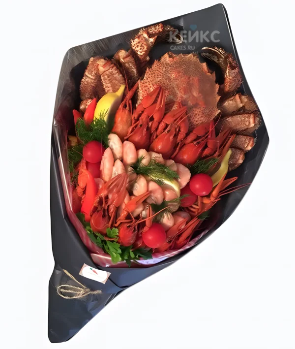 Букет из креветок для мужчины 1 Фото