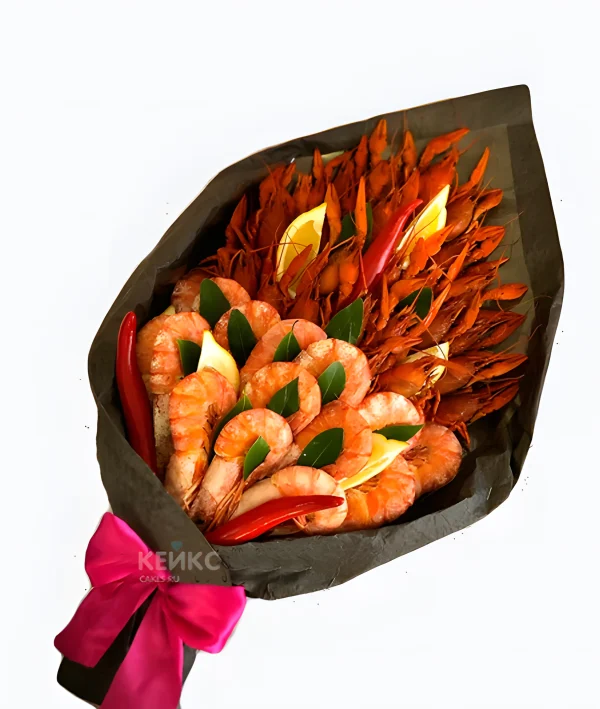 Букет из креветок и раков 4 Фото
