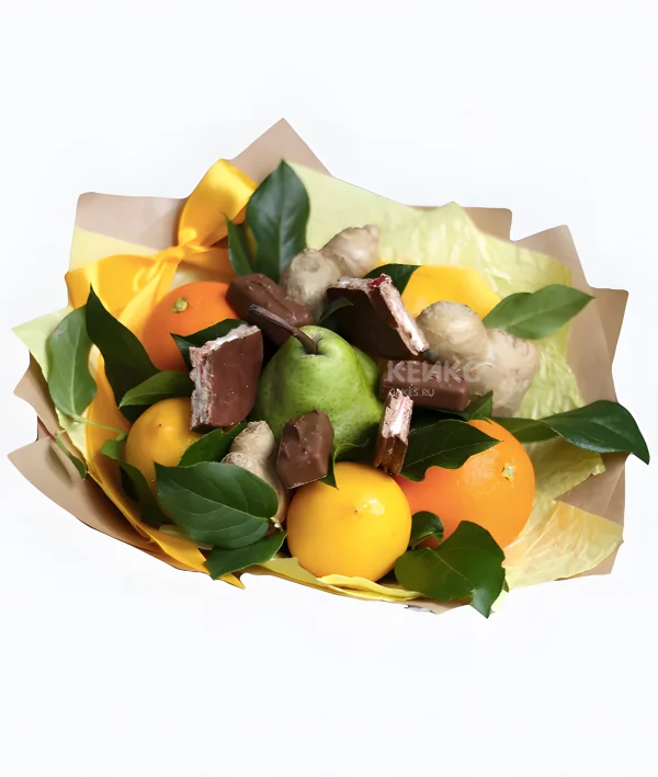 Букет из лимонов и имбиря 3 Фото