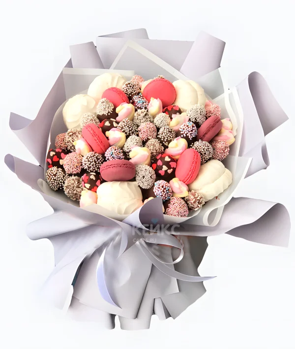Букет из макарон Фото