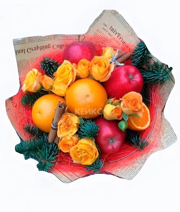 Букет из мандаринов 2 Фото