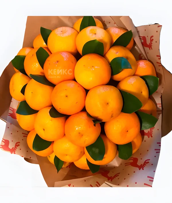 Букет из мандаринов 4 Фото