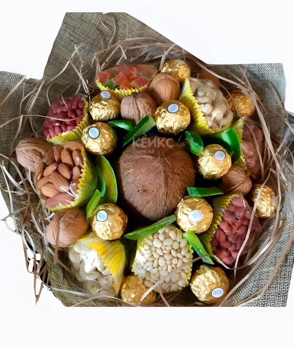 Букет из орехов для мужчины 1 Фото