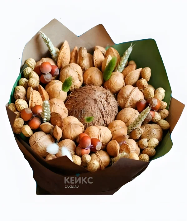 Букет из орехов для мужчины 6 Фото