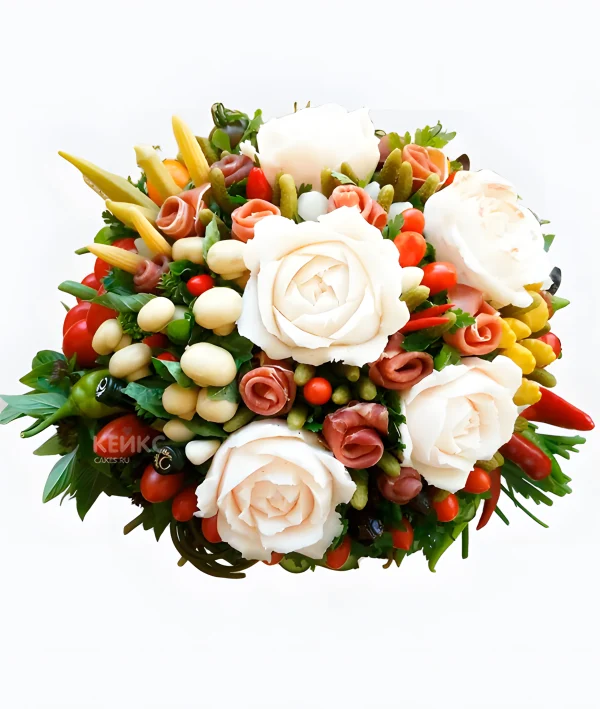 Букет из сала 2 Фото