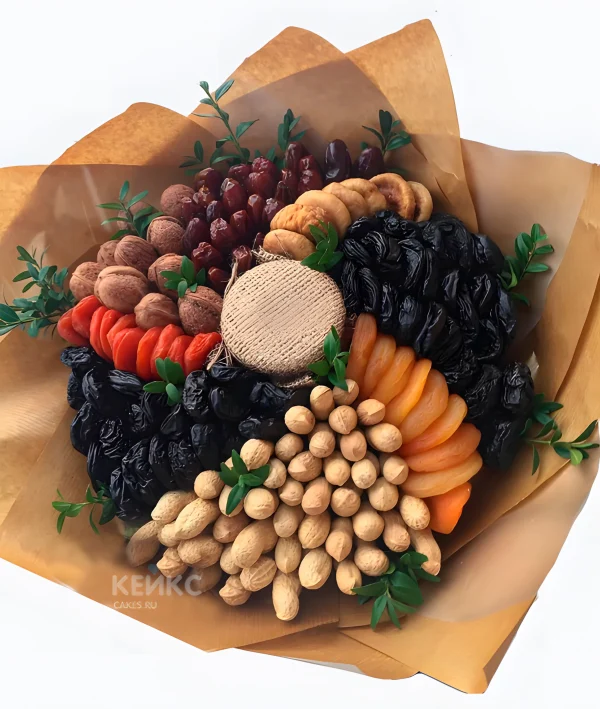 Букет из сухофруктов для мужчины 9 Фото