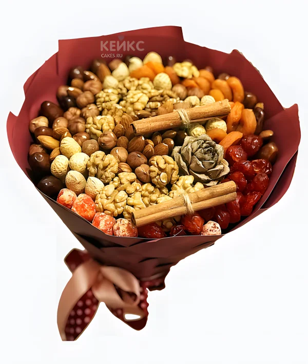 Букет из сухофруктов и орехов 4 Фото