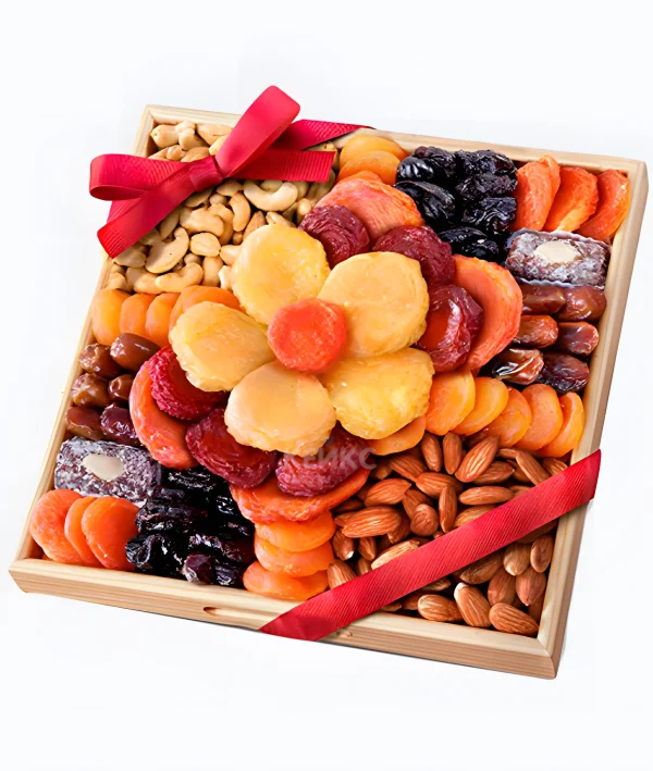 Букет из сухофруктов в коробке 1 Фото