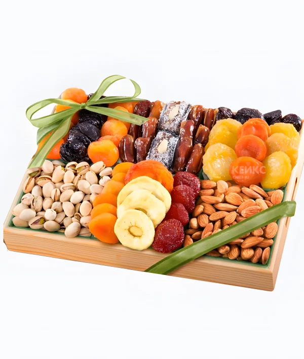 Букет из сухофруктов в коробке 5 Фото