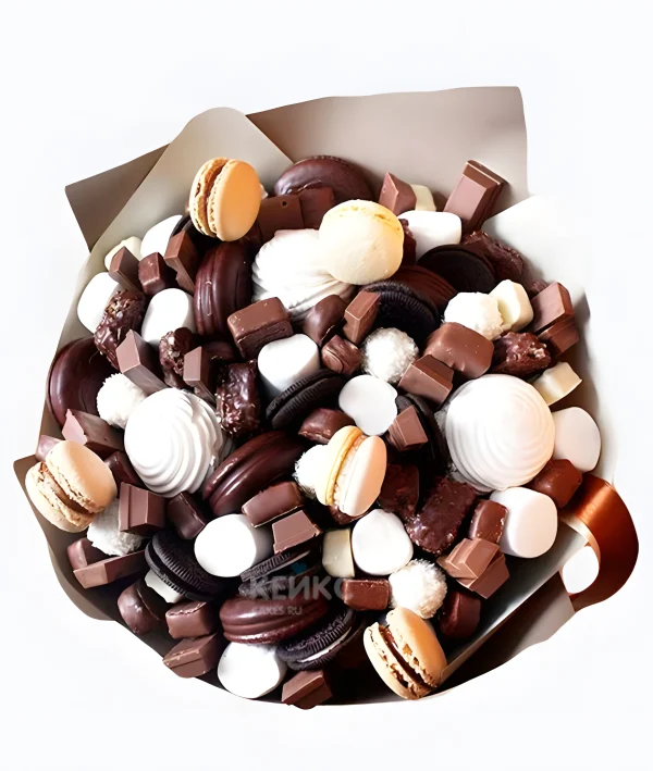 Букет из Зефира и Конфет 6 Фото