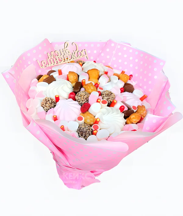 Букет из Зефира и Мармелада 10 Фото