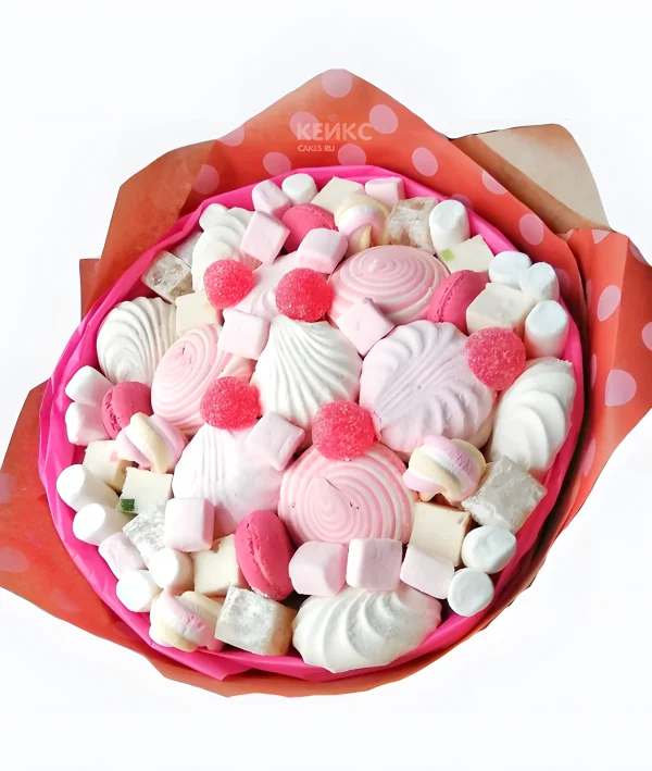 Букет из Зефира и Мармелада Фото