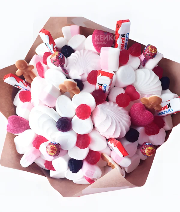 Букет из Зефира и Маршмеллоу 1 Фото