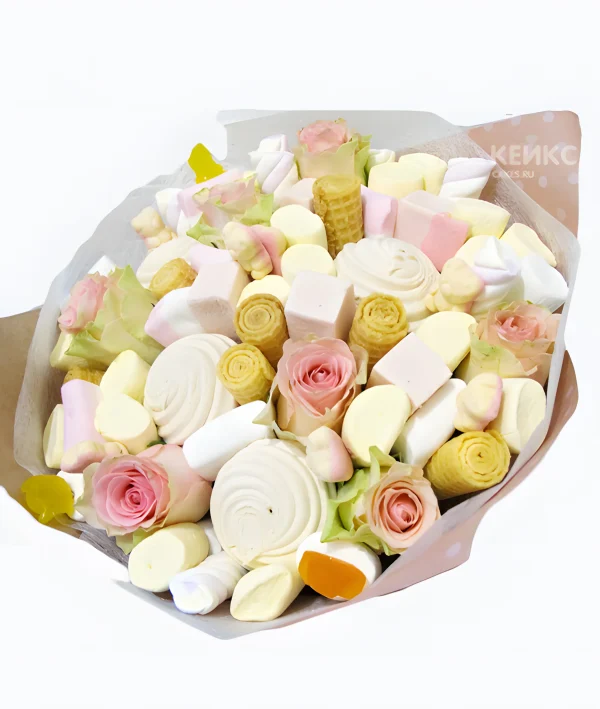 Букет из Зефира и Маршмеллоу Фото